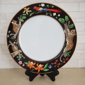LYNN CHASE JAGUAR JUNGLE  10 7/8" DINNER PLATE  Pre-owned & Used